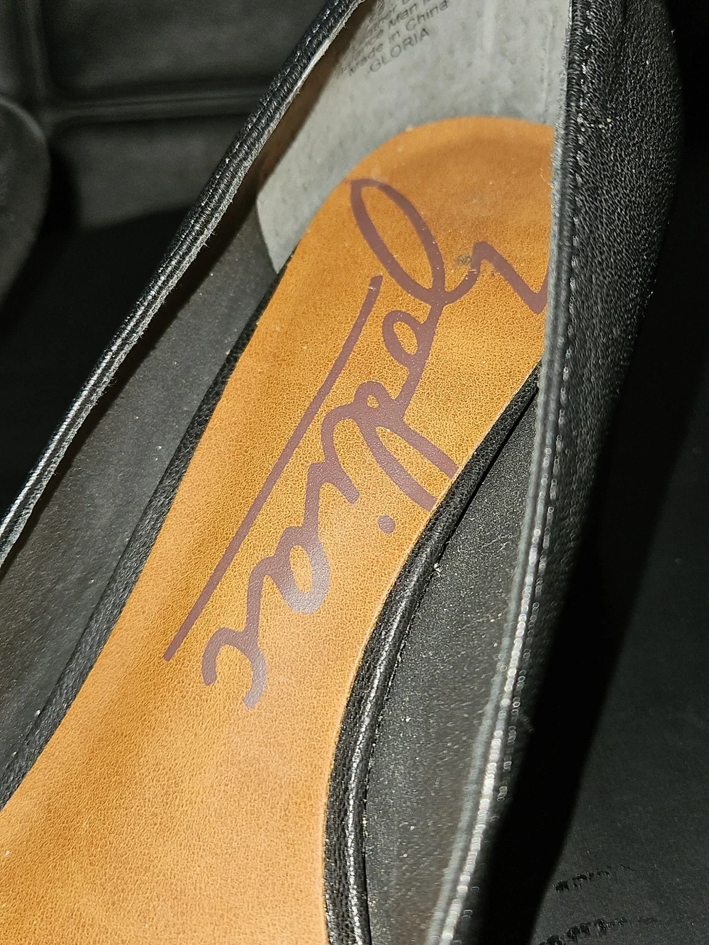 Zodiac Black Pointed-Toe Leather Pumps Size 8